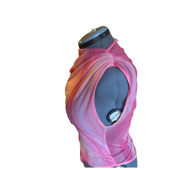 Pink mesh Zara Y2K body suit - Picture 4 of 15